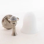 Vaxcel Bell Instalux Indoor 10" Wall Light Sconce 60W Steel Satin Nickel W0177. Fixed Price $80.74.
