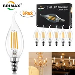 6/12 Pack Dimmable E12 Led Candle Light Bulbs Vintage Chandelier Candelabra. Fixed Price $18.99.