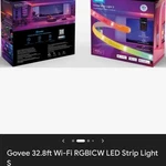 Govee 32.8FT Rgbicw Led Strip Light, Wi-fi, App & Voice Control, Alexa. Fixed Price $50.27.