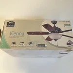 Turn Of The Century Vienna 42IN Oil Rubbed Bronze 5-BLADE Ceiling Fan Light. Fixed Price $99.99.