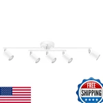White 5-WAY Modern Flexible Track Lighting Kit, Spot Ceiling Industrial. Fixed Price $87.23.