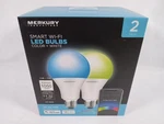 Brand New Merkury Innovations Smart Wi-fi Led Color + White A21 Bulbs 2-PACK. Fixed Price $10.50.