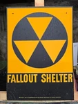 Vintage Fallout Shelter Sign 10X14, Authentic 1950S-60S Government Issue. Fixed Price $33.50.