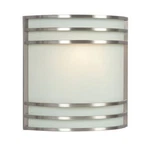 Galaxy-lighting 212480BN Wall Sconce Brushed Nickel With Satin White Glass. Fixed Price $25.29.