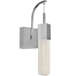 ET2 E22760 Chrome Fizz Iii 15'' Wall Sconce With Glass Cube Shade. Fixed Price $158.40.