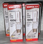 5 Pk Satco S3107 Clear Jd Mini Type 100 W 120V E11 Candelabra Base 1700 Lum.. Fixed Price $25.27.