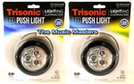2X Battery Mini 3 Led Push On Off Utility Cabinet Closet Lighting Black. Fixed Price $12.99.