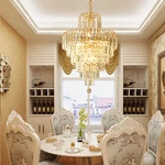 Elegant Crystal Chandelier Modern Ceiling Pendant Lamp Lighting Fixture. Fixed Price $54.09.