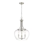 Z-lite Joliet Light Pendant In Brushed Nickel/clear 473P16-BN. Fixed Price $330.00.