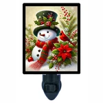 Snowman Decorative Photo Night Light, Winter's Cheer, Christmas, Cardinal. Fixed Price $26.99.