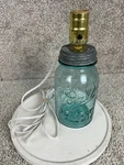 Vintage Decorative Ball Perfect Mason Jar 9.5" Lamp Light Corded Tested/works. Fixed Price $29.95.