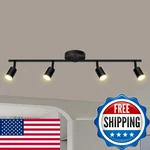Auquee 4 Track Lighting Fixtures Ceiling, 16W/2700K Black. Fixed Price $77.57.