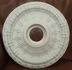 18" White Henta Catina Ceiling Medallion Paintable Abs Plastic Light Accessory. Fixed Price $29.95.