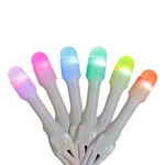 Home Heritage 7FT Icicle Style Holiday Lights, App Controlled, 50 Rgb Leds(used). Fixed Price $24.04.