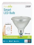 Feit Electric Homebrite Bluetooth Smart Led Bulb, PAR38, 3000K, 900 Lumens. Fixed Price $19.99.
