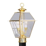 Livex Lighting Westover Outdoor Post Head Polished Brass 2284-02. Fixed Price $289.96.