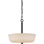 Nuvo Lighting Willow 4 Pendant With White Glass, Aged Bronze 60-5907. Fixed Price $144.98.