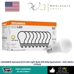 Ledvance Sylvania Eco Light Bulb A19 60W Equivalent - Soft White 8 Pack. Fixed Price $22.99.