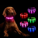 Rgb Led Dog Collar Light Up Rechargeable Glow Dark Night Walking Tool. Fixed Price $30.22.