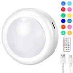 Under Cabinet Lighting, Rechargeable Puck Lights With Remote Control, 13 Colo.... Fixed Price $21.88.