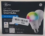 2 Pack Ge Cync Full Color A19 Led Smart Light Bulbs W/ Bluetooth And Wi-fi 60W. Fixed Price $18.99.