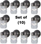 Westinghouse 66885 Black Single Lamp Jelly Jar Wall Light Fixtures - 10 Pack. Fixed Price $149.99.