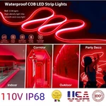 Usa 110V Cob Strip Light 480LEDS/M Waterproof For Boat Commercial Decoration. Fixed Price $70.49.