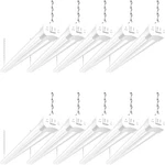 Hykolity 10 Pack 4FT Linkable Led Utility Light Fixture 4400LM 42W 5000K. Fixed Price $128.49.
