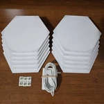 Nanoleaf Hexagon Led NL42 - Lot Of 12 Panels With Original Power Supply. Fixed Price $70.00.