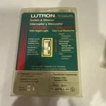 Lutron Single Pole White Toggler Wall Light Switch Dimmer TG-600PNLH Night. Fixed Price $14.99.