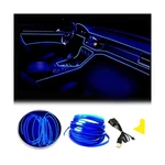 El Wire Blue Interior Car Led Strip Lights - Fit For Universal 3M, Usb 5V. Fixed Price $13.63.