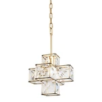 Varaluz Cubic 1-LIGHT Pendant, Calypso Gold 329P01CG. Fixed Price $519.20.
