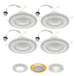 Halo 5/6" Dual Zone Smart Wi-fi Recessed Led Light Powered By Wiz Pro 4-PACK,.... Fixed Price $340.29.