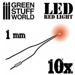 Green Stuff World For Models And Miniatures Red Led Lights - 1MM 1384. Fixed Price $14.49.