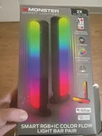 Monster Led Wi-fi Light Bar 2-PACK: Smart Razer Chroma, Vertical Horizontal. Fixed Price $20.00.