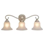 Vaxcel Monrovia Brushed Nickel 3-LIGHT Bathroom Vanity. Fixed Price $139.99.