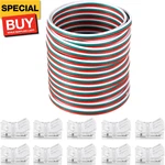 10 Packs Solderless Led Strip Connector, Transparent Track Lighting Connectors,. Fixed Price $23.78.