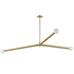 Dainolite Cerberus 3LT Pendant, Brass CEB-623P-AGB. Fixed Price $436.00.