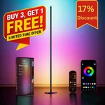 Smart Rgbic Led Corner Floor Lamp With Music Sync App Remote - Buy 3 Get 1 Free. Fixed Price $108.89.