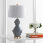 Alba 29 In. Gray/gold Leaf Geometric Ceramic/metal Led Table Lamp By Jonathan. Fixed Price $87.99.