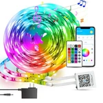 100FT Led Strip Lights, Smart With App Remote Control, Rgb For. Fixed Price $11.99.