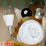 Led Motion Sensor Night Light Dusk To Dawn Flexible Ac Outlet Plug-in Wall Stair. Fixed Price $9.99.