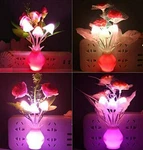 4 Pack Night Light Rose Clove Flowers Plug-in Mushrooms Colors. Fixed Price $15.17.
