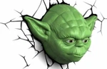 Disney Star Wars Yoda Helmet 3D Deco Light With Free Wall Sticker. Fixed Price $34.99.