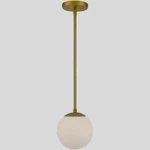 Wac Lighting Niveous PD-52307-AB Led 7" Aged Brass Pendant Ceiling Light,. Fixed Price $102.00.