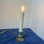 Vintage Colonial Design Brass Electric Window Candle Night Light Patina. Fixed Price $13.99.