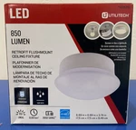 Utilitech 6.9-IN White Led Flush Mount Light Energy Star JS1. Fixed Price $15.00.