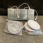 Amico Led Recessed Lights 5CCT W/ Night (4 Pack) Dimmable 120V. Fixed Price $29.95.