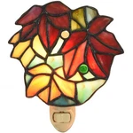 L10895 Tiffany-style Stained Glass Maple Leaves Wall Plug Night Light 5-INC.... Fixed Price $59.00.