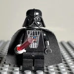 Lego Star Wars Darth Vader (trans-red Light-up Lightsaber) SW0117-WORKS 2E. Fixed Price $75.00.